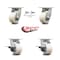 Service Caster 4 Inch Kingpinless Nylon Wheel Caster Swivel Locks 2 Brakes, 2PK SCC-KP30S420-NYR-BSL-2-SLB-2 - alternate 4